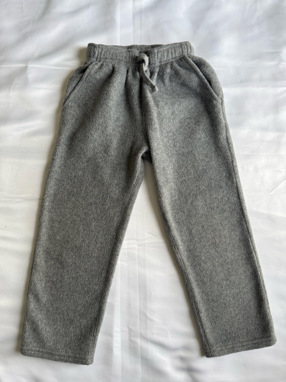 Carter's Kids Gray Plush Fleece Joggers with Drawstring